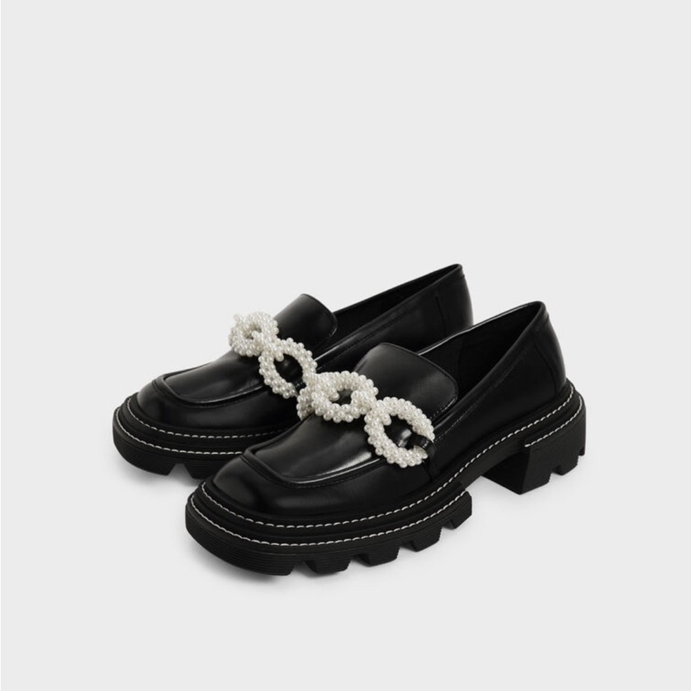 Perline Beaded Platform Loafers from Charles and Kieth.